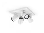 Spot LED RGB Cvadruplu Philips Hue Argenta, Bluetooth, 4xGU10, 4x5.7W - imagine 2