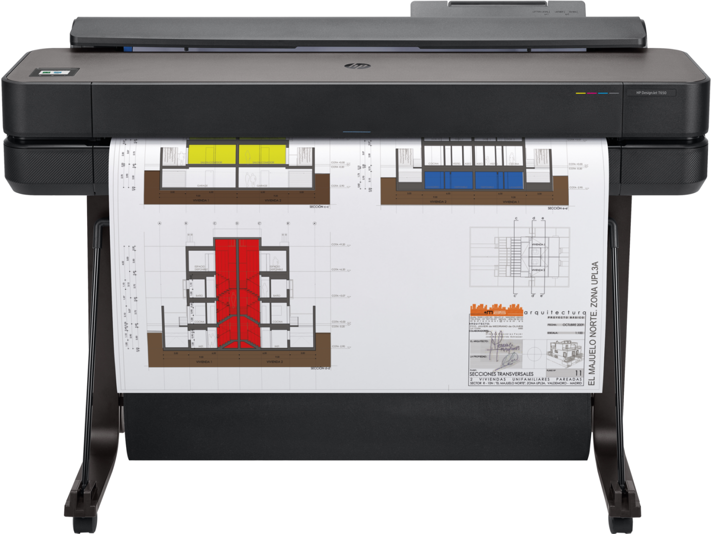 overlay_0b9cd4c04661366aa353ae560390d7e4.png Plotter HP DesignJet T650 36in 5HB10A HP DesignJet T650 36in - imagine 1