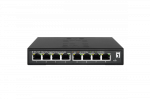 LevelOne GES-2108P Hilbert 8-Port Gigabit PoE Smart Lite Switch, 802.3at/af PoE, 8 - imagine 4