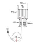 HUAWEI OPTIMIZER SUN2000-1300W-P SHORT CABLE - imagine 2