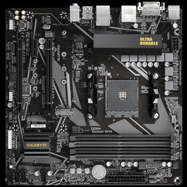Placa de baza Gigabyte B550M DS3H, Socket AM4, DDR4, Micro-ATX