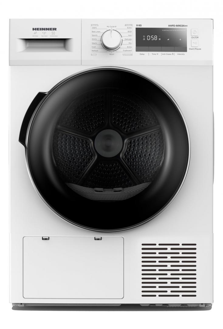 overlay_0bf5f7adeb5bf187790573d4d95f1b5f.jpg Uscator de rufe HEINNER HHPD-M9G3A++, 9 kg, Inverter, Clasa: D, - imagine 1