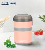 CASEROLA TERMICA DUBLA 920 ML, LOCA, ROZ, HEINEER - imagine 4