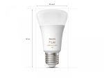 Pachet 2 Becuri LED RGB inteligente Philips Hue A60, Bluetooth, - imagine 3
