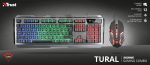 Kit Tastatura + Mouse Trust GXT 845 Tural Gaming, negru - imagine 3