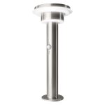 Stalp LED solar pentru exterior cu senzor de lumina si - imagine 2
