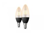 2 Becuri LED inteligente Philips Hue B39, Bluetooth, E14, 4.5W - imagine 2