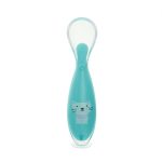 Lingurita silicon cu suport tip ventuza,blue, U-Grow - imagine 2