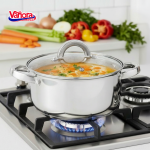 SEMIOALA INOX+CAP 22x11.5 CM,4.3L,DASHA  Material: Inox + Capac sticla - imagine 3