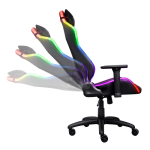 Scaun gaming Trust GXT 719 Ruya, iluminare RGB, 5 roti, - imagine 4