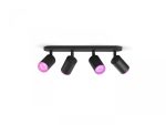 Spot LED RGB Cvadruplu Philips Hue Fugato, Bluetooth, 4xGU10, 4x5.7W