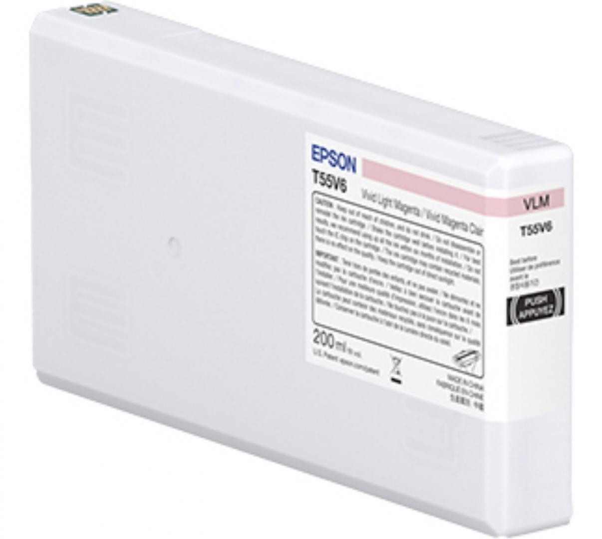 overlay_0f396e76b598b806817397366d7aab5b.jpg EPSON T55W6 Vivid Light magenta inkjet cartridge, Ultrachrome® HDR, Capacitate:200ml, - imagine 1
