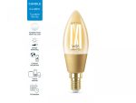 Bec LED inteligent vintage (decorativ) WiZ Connected Filament Gold C35 - imagine 2