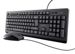 Kit tastatura + mouse cu fir, negru