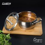 SEMIOALA INOX+CAPAC 18X10 CM, 2.5L, NICOLAI TAND, ORIGINI, COOKING BY - imagine 3