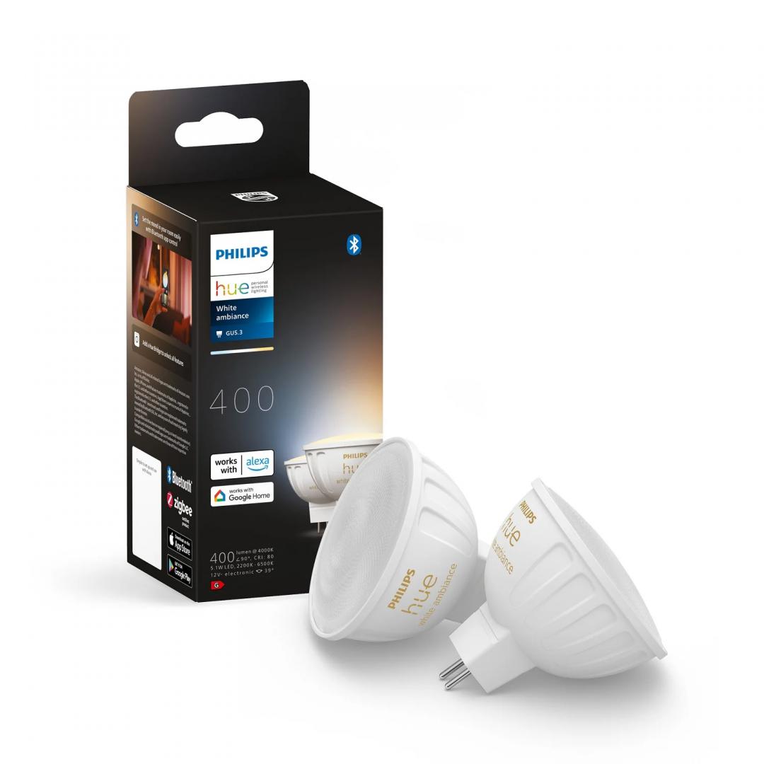 overlay_10e783aef6e3f1cbcf10ba7fd9c120af.jpeg 2 Becuri LED inteligente Philips Hue MR16, Bluetooth, GU5.3, 12V, - imagine 1