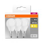3 Becuri LED Osram Base Classic B, E14, 4.9W (40W), - imagine 2