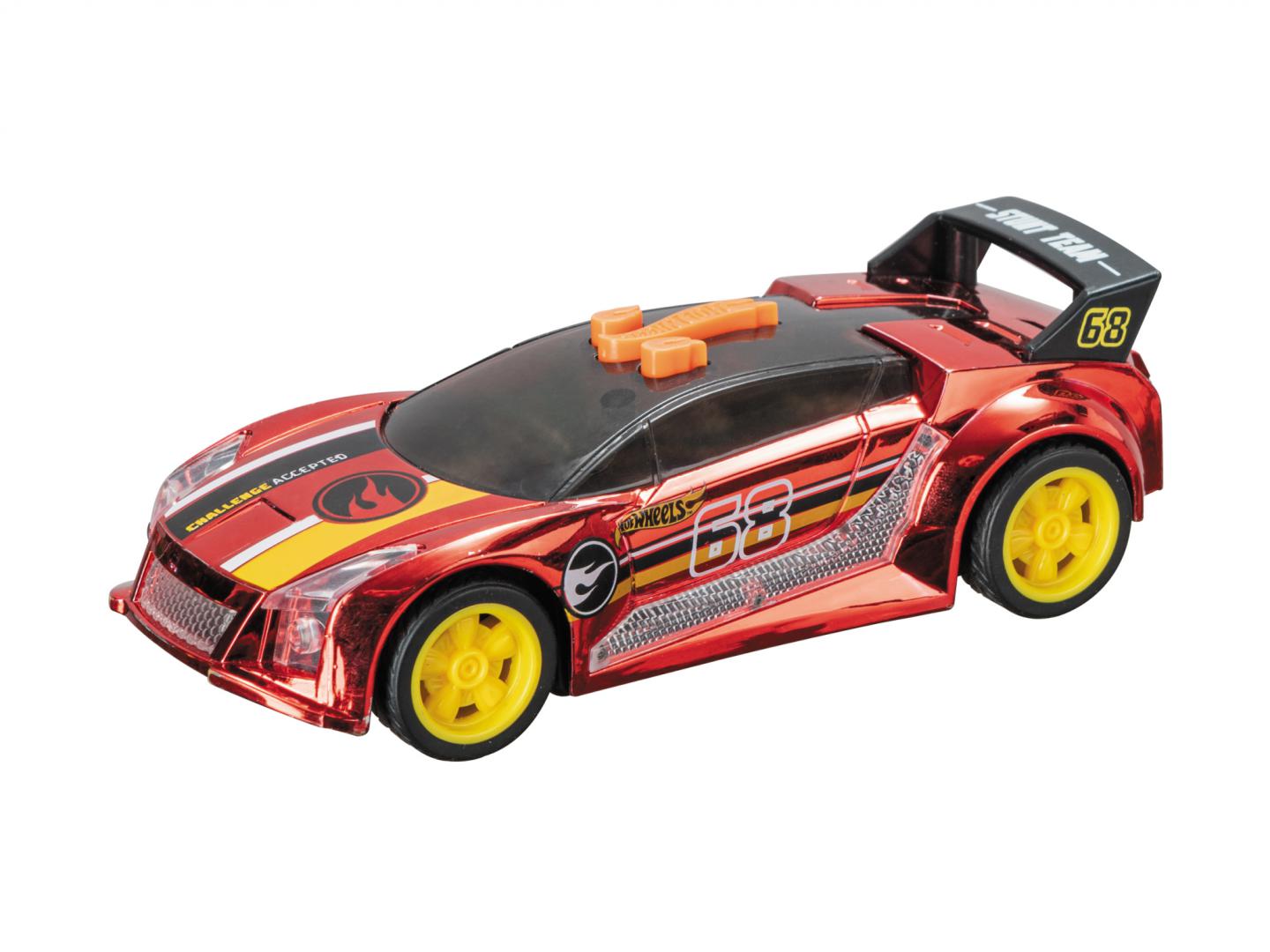 overlay_114871b126fa9e948c723f41c6c46358.jpg MASINA CU LUMINI SI SUNETE, QUICK N'SIK ROSU, HOT WHEELS - imagine 1