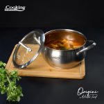 SEMIOALA INOX+CAPAC 20x11 CM, 3.3L, NICOLAI TAND, ORIGINI, COOKING BY - imagine 3