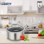 CASEROLA CU CAPAC, 16x8.5 CM, 1.6 L, TITANIUM3, COOKING BY - imagine 4