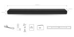 Soundbar TCL TS8132, 3.1.2, 350W, Bluetooth, Dolby Atmos, SubwooferWireless, Negru - imagine 6