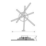 Plafoniera LED Vivalux MATRIX, 35W, 2165 lm, lumina neutra (4000K), - imagine 2