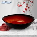 SET 6X BOL OVAL CERAMICA 20 CM, VULCANO, ART OF - imagine 2