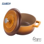 CRATITA ALUMINIU TURNAT + CAPAC 20x10 CM, 2.4L, NICOLAI TAND, - imagine 2