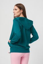 HANORAC COTON CASUAL FEMEI PETROL-M - imagine 3