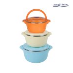 SET 3 CASEROLE TERMICE 2+4+6L,BELLY BLUE, ART OF DINING BY