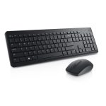 Kit Wireless tastatura si mouse Dell KM3322W, taste numerice, Negru