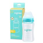 Biberon de sticla180 ml+2 tetine, U-Grow