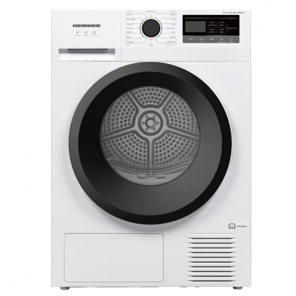 Uscator de rufe HEINNER HHPD-M8N13PBKE++, 8 kg, Clasa: E, Alb