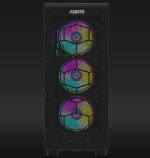 Carcasa AQIRYS Naos Pro ARGB, Mid Tower, Black - imagine 2