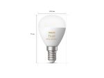 2 Becuri LED inteligente Philips Hue P45, Bluetooth, E14, 5.1W, - imagine 3