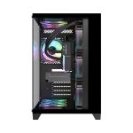Carcasa 1STPLAYER Gaming MV8 Cube Tower NEGRU - imagine 6