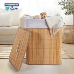 COS DE RUFE DREPTUNGHIULAR DIN BAMBUS,  40x30x60 CM, 70 - imagine 2