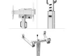 Stand podea mobil Neomounts 37"-75", VESA 100x100~600x400, 70kg, fix, inaltime - imagine 6