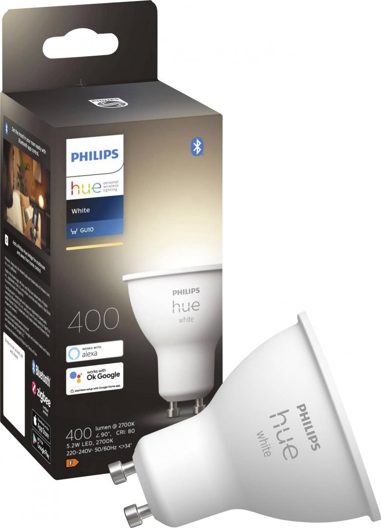 overlay_178a512373067c91ee6a36a181c33b4a.jpg Bec LED inteligent Philips Hue Spot, Bluetooth, GU10, 5.2W (57W), - imagine 1