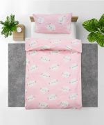 Set de pat single bumbac, 92 gsm, Cat - imagine 2