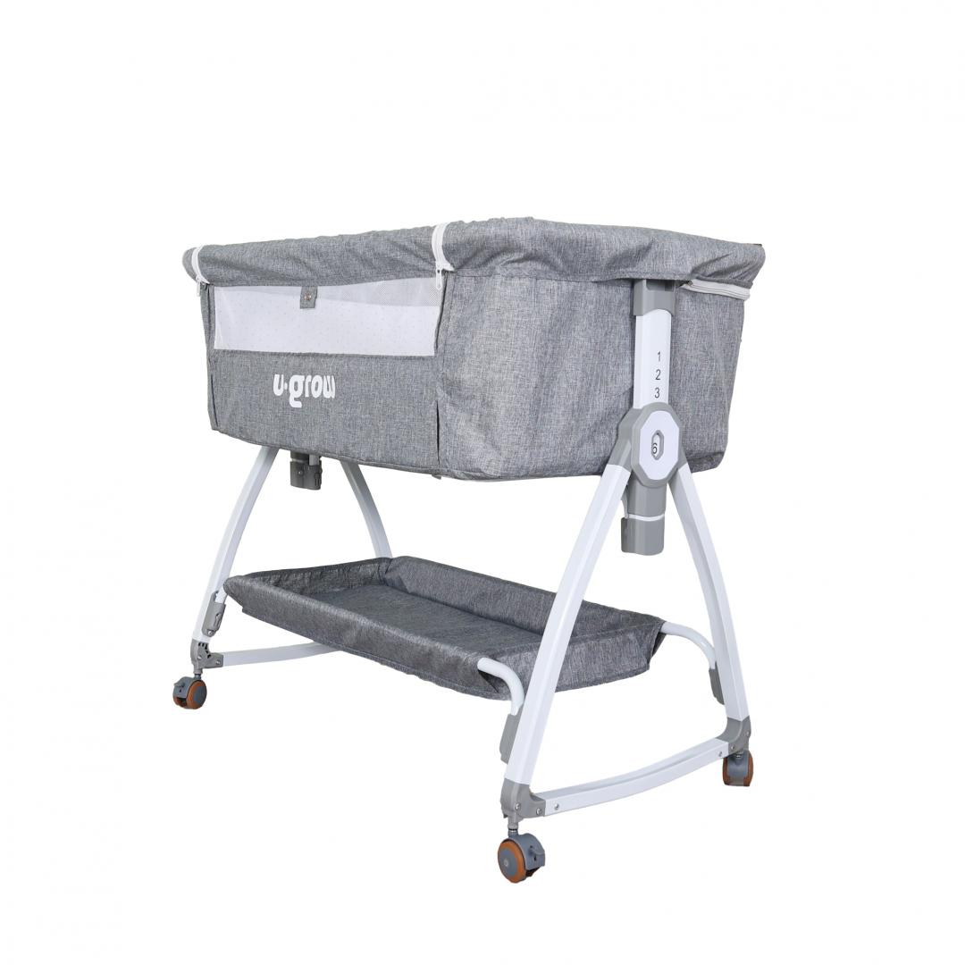overlay_1875a8d3bb1cecad283690150e243b02.jpg Patut 2 in 1 Co-Sleeper cu functie de leagan, U-Grow - imagine 1