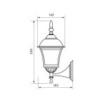 Aplica tip felinar Vivalux SOFIA UP, E27, max 1x60W, IP44, - imagine 2