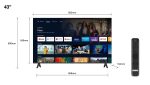 Televizor TCL LED 43S5400A, 108 cm, Smart Android TV, Full - imagine 2