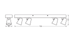 Spot LED cvadruplu ajustabil Ledvance DECOR NEPTUNE, 27W, 2570 lm, - imagine 3