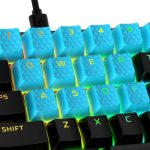 HP Gaming Keycaps Full set, HyperX Pudding, US Layout, Blue - imagine 2