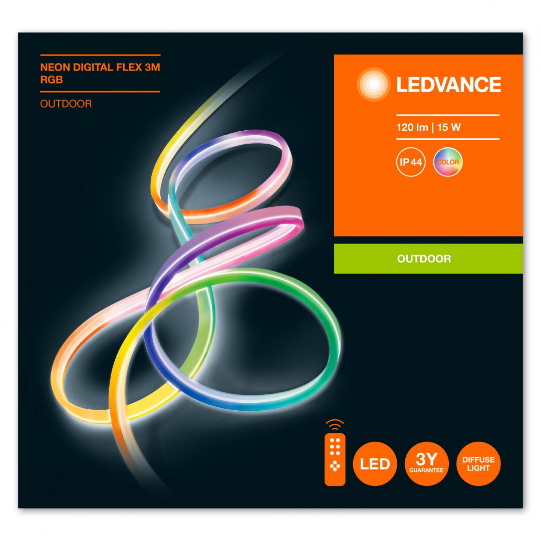 overlay_1abb3a43d9ab57a15b323af07497fbe4.jpg Banda LED RGB pentru exterior Ledvance NEON DIGITAL FLEX, 15W, - imagine 1