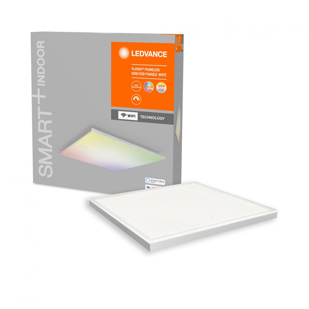overlay_1b4a5e15b64b878646c47aac56dd2f90.jpg Panou LED RGB inteligent Ledvance SMART+ Wifi PLANON 600, 40W, - imagine 1