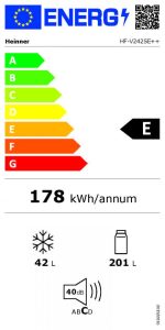 FRIGIDER CU DOUA USI HEINNER HF-V242SE++ - imagine 3
