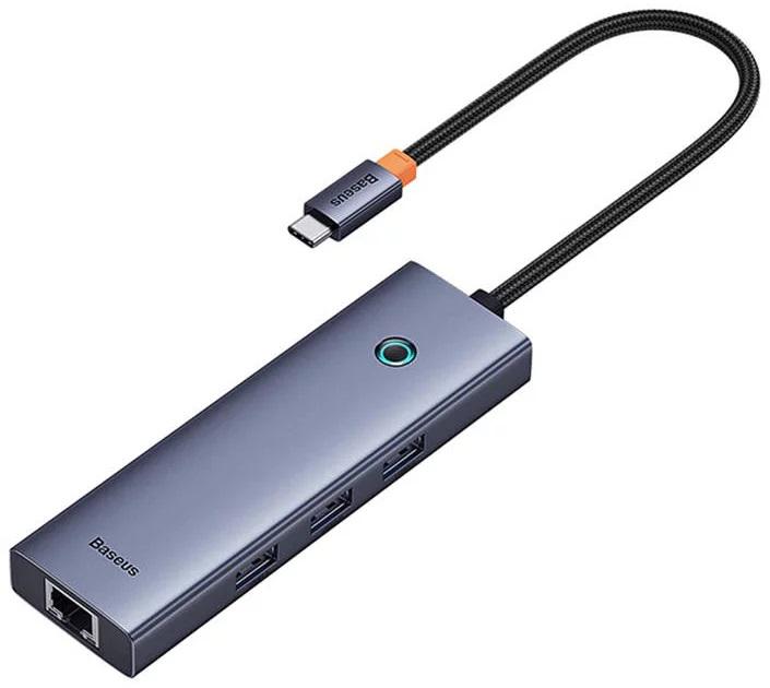 overlay_1b719e6d2b9d1973e3fd7f077dfc070a.jpg Docking Station Baseus UltraJoy 4 in 1, gri - imagine 1