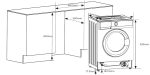Masina de spalat rufe incorporabila HEINNER HWM-BI814IVA+++, 8 Kg, 1400 - imagine 4